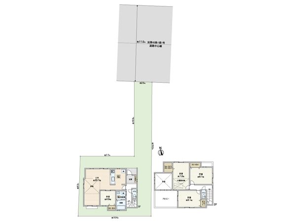 川口市前川2丁目 新築戸建 間取図(平面図) 川口市前川2丁目 新築戸建 間取図(平面図)