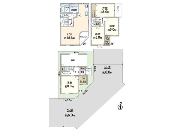 川口市芝中田2丁目 間取図(平面図) 川口市芝中田2丁目 間取図(平面図)