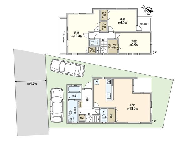 川口市上青木6丁目 間取図(平面図) 川口市上青木6丁目 間取図(平面図)