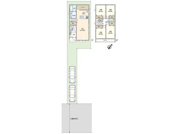 川口市上青木6丁目 新築戸建 D号棟 間取図(平面図)