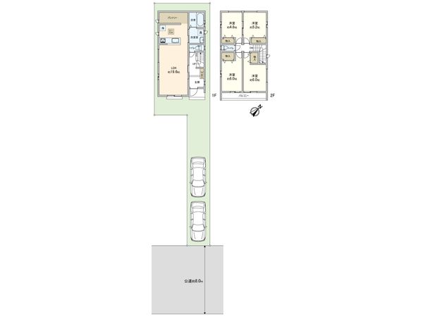川口市上青木6丁目 新築戸建 E号棟 間取図(平面図)