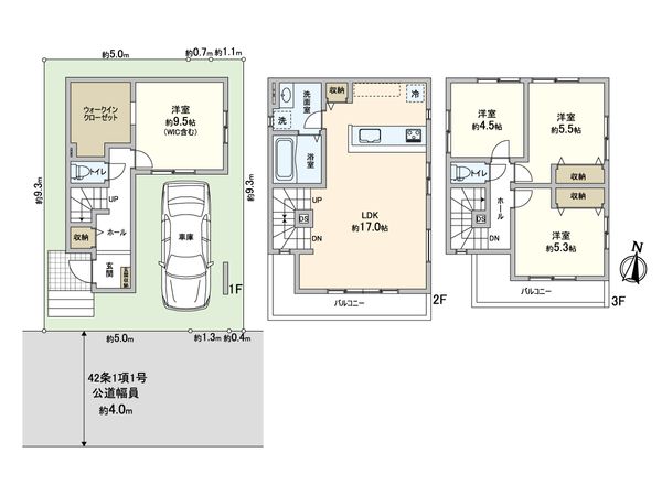 川口市前川4丁目 新築戸建 間取図(平面図)
