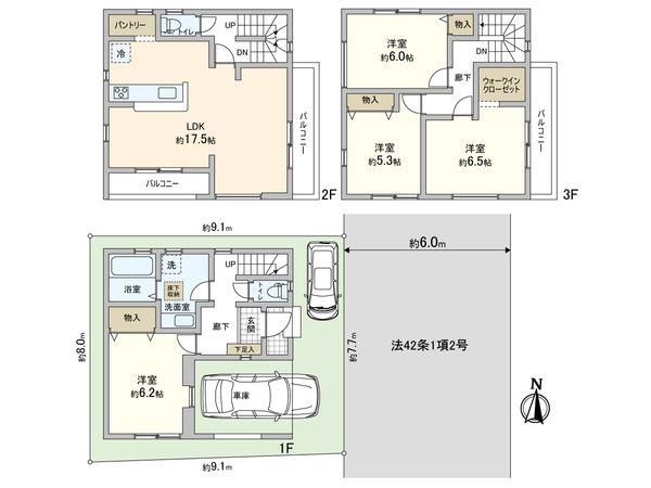 川口市本前川2丁目 新築戸建 間取図(平面図)