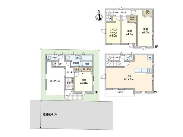 川口市芝下2丁目 新築戸建 間取図(平面図)