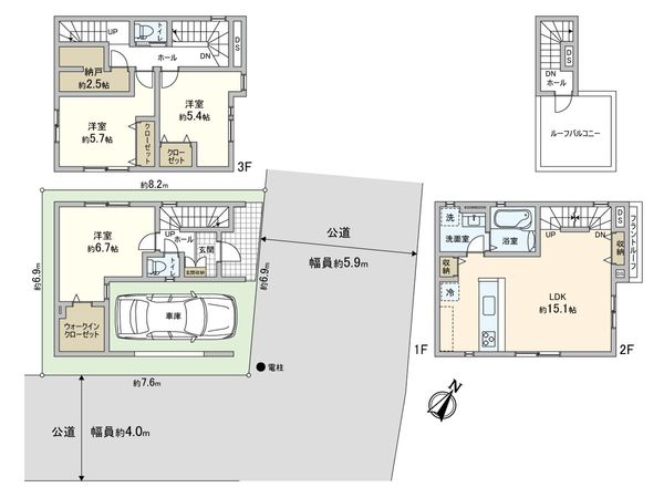 川口市芝下3丁目 間取図(平面図)