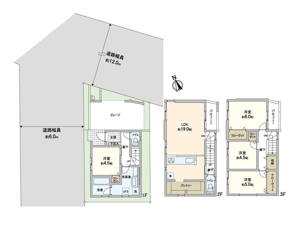 蕨市中央7丁目 新築戸建 間取図(平面図) 間取図(平面図)