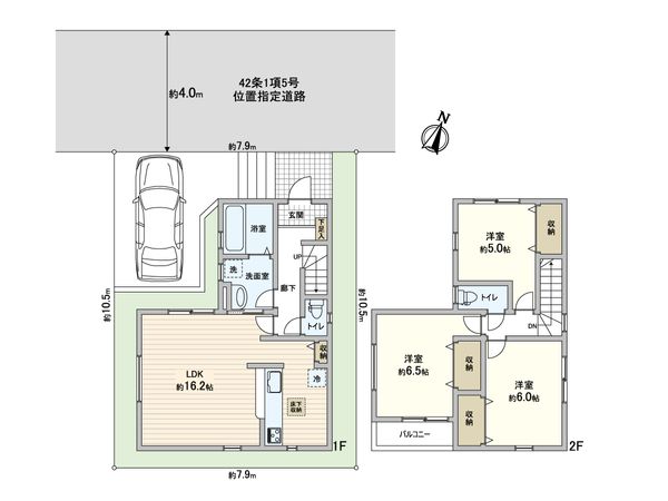 川口市大字源左衛門新田 間取図(平面図)