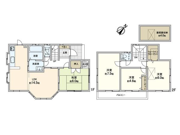 川口市大字神戸 間取図(平面図) 川口市大字神戸 間取図(平面図)