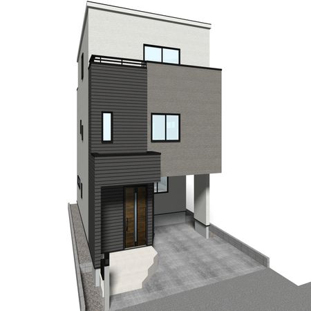 川口市芝宮根町 新築戸建 外観パース図 川口市芝宮根町 新築戸建 外観パース図