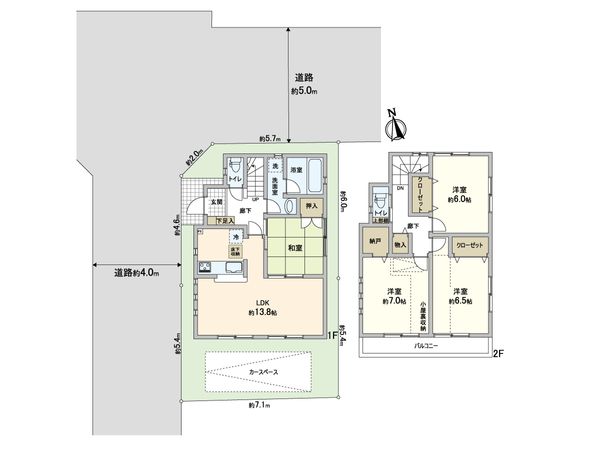 川口市大字安行領根岸 間取図(平面図)