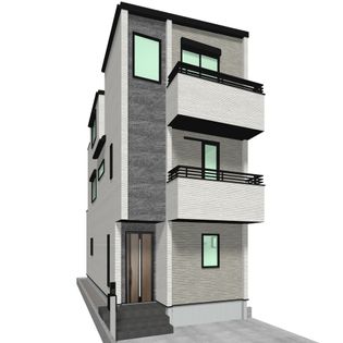 蕨市塚越7丁目 新築戸建 1号棟 外観パース図