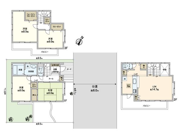 蕨市南町2丁目 戸建 間取図(平面図) 蕨市南町2丁目 戸建 間取図(平面図)