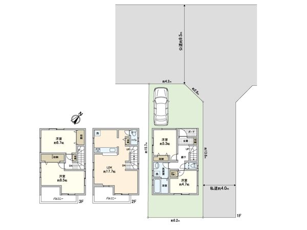 川口市柳崎3丁目 新築戸建 間取図(平面図)