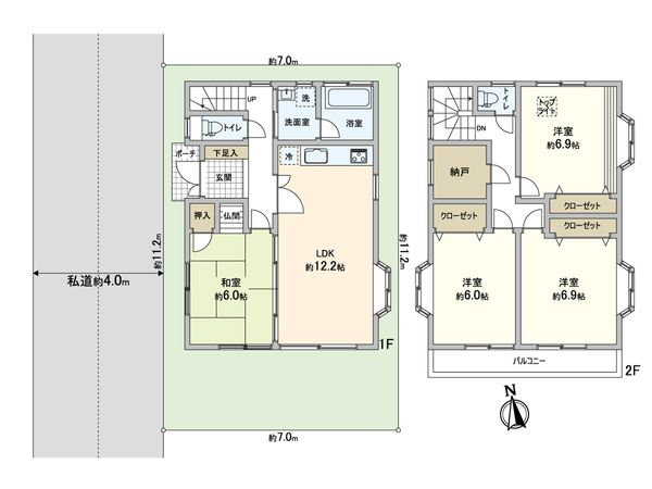 川口市安行領根岸 戸建 間取図(平面図) 川口市安行領根岸 戸建 間取図(平面図)