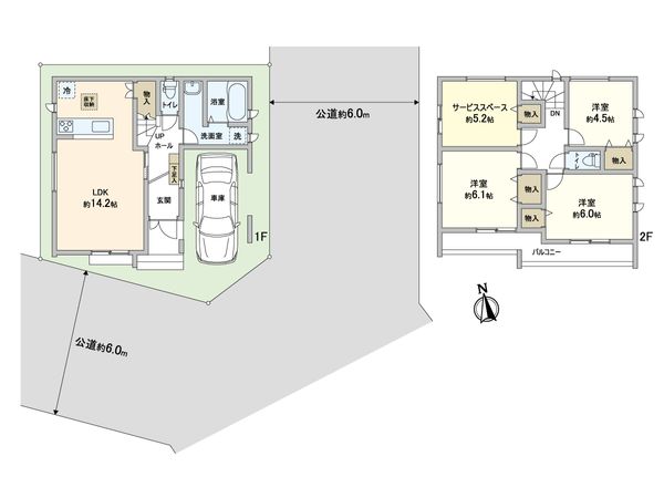 蕨市南町4丁目 新築戸建 間取図(平面図)