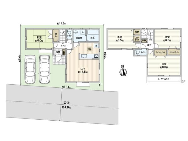 川口市大字神戸 間取図(平面図) 川口市大字神戸 間取図(平面図)