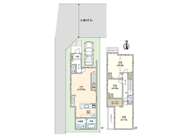 川口市大字小谷場 新築戸建 間取図(平面図) 川口市大字小谷場 新築戸建 間取図(平面図)