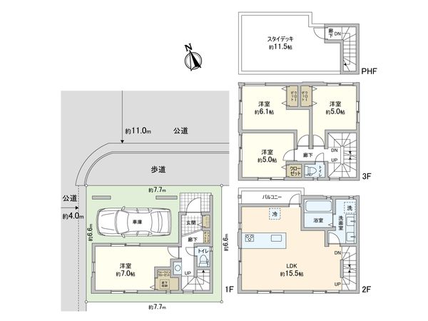 南町1丁目 新築戸建 間取図(平面図) 南町1丁目 新築戸建 間取図(平面図)