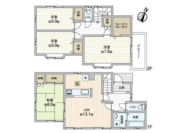 川口市大字神戸 間取図(平面図) 川口市大字神戸 間取図(平面図)