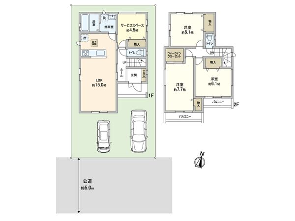 川口市大字源左衛門新田 新築戸建 間取図(平面図) 川口市大字源左衛門新田 新築戸建 間取図(平面図)