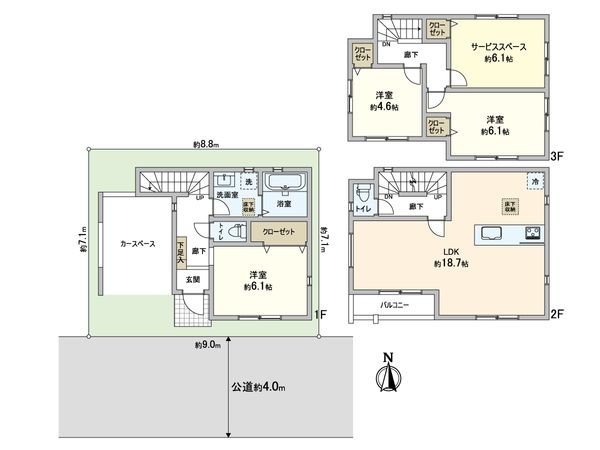 川口市大字伊刈 間取図(平面図) 川口市大字伊刈 間取図(平面図)