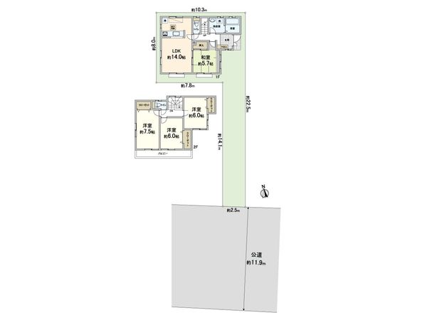 川口市大字安行領根岸 間取図(平面図) 川口市大字安行領根岸 間取図(平面図)