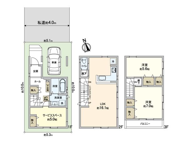 川口市南前川2丁目 新築戸建 間取図(平面図)