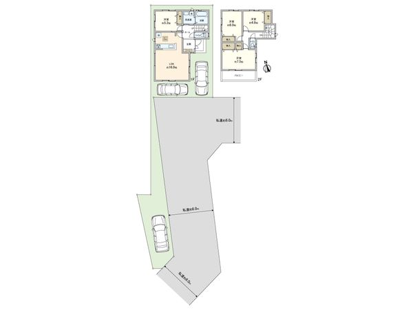 川口市大字安行領根岸 新築戸建 A号棟 間取図(平面図) 川口市大字安行領根岸 新築戸建 A号棟 間取図(平面図)