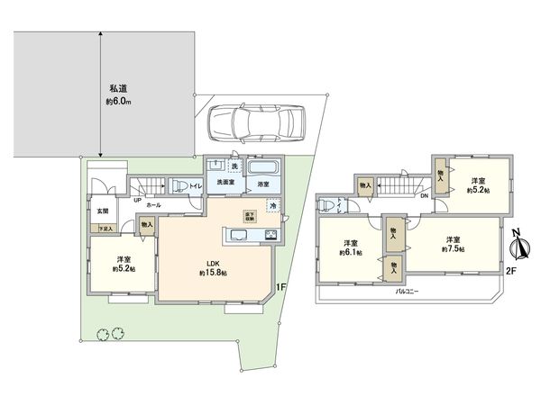 川口市大字安行領根岸 新築戸建 G号棟 間取図(平面図) 川口市大字安行領根岸 新築戸建 G号棟 間取図(平面図)