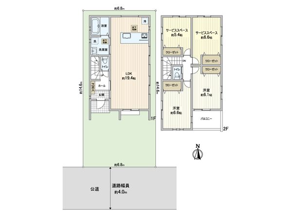 蕨市錦町3丁目 新築戸建 間取図(平面図) 蕨市錦町3丁目 新築戸建 間取図(平面図)