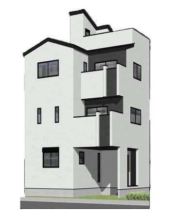 蕨市塚越1丁目 新築戸建 外観パース図 蕨市塚越1丁目 新築戸建 外観パース図