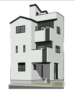 蕨市塚越1丁目 新築戸建 外観パース図