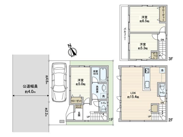 蕨市南町4丁目 新築戸建 間取図(平面図) 蕨市南町4丁目 新築戸建 間取図(平面図)