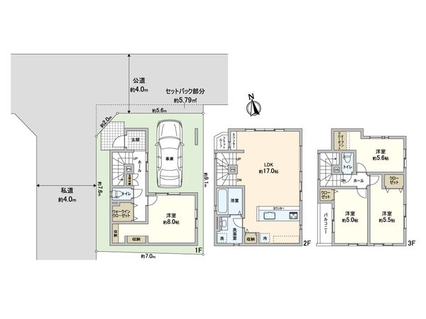 川口市芝富士1丁目 新築戸建 間取図(平面図) 川口市芝富士1丁目 新築戸建 間取図(平面図)