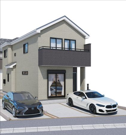 川口市上青木1丁目 新築戸建 1号棟 外観パース図 川口市上青木1丁目 新築戸建 1号棟 外観パース図