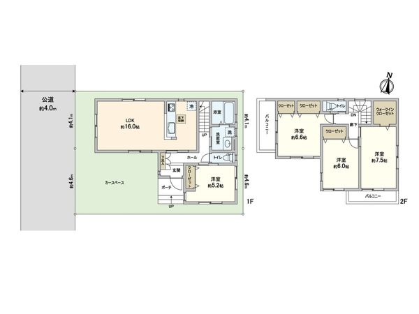 蕨市錦町4丁目 3号棟 間取図(平面図) 蕨市錦町4丁目 3号棟 間取図(平面図)