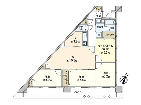 ストークマンション南浦和 間取図(平面図)