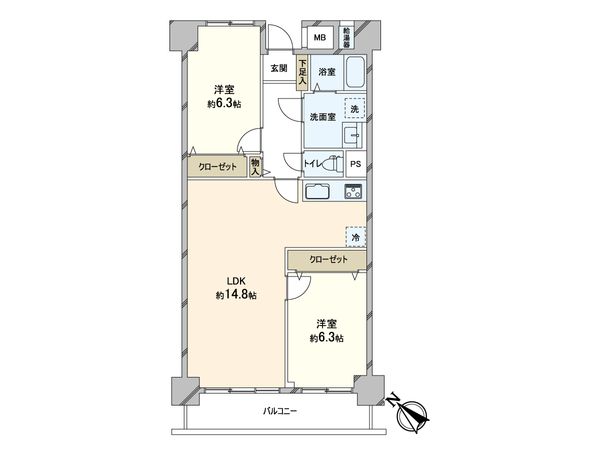 サンライフ根岸 間取図(平面図) サンライフ根岸 間取図(平面図)