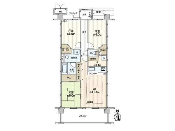 グランシエロ戸田公園 間取図(平面図)