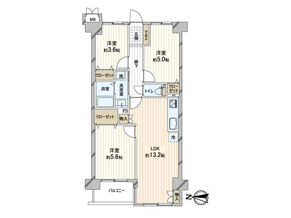 朝日プラザ川口前川 間取図(平面図) 朝日プラザ川口前川 間取図(平面図)