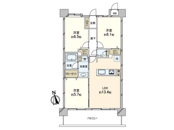 グリーンミユキ蕨北町 間取図(平面図) 間取図(平面図)