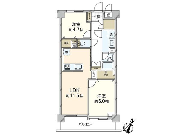 ライオンズマンション浦和大門 間取図(平面図) ライオンズマンション浦和大門 間取図(平面図)
