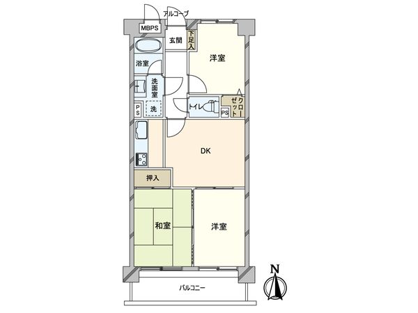 ライオンズマンション川口芝公園第二 間取図(平面図) 間取図(平面図)