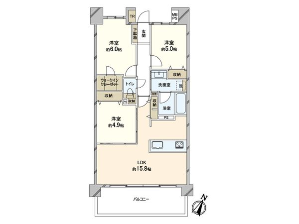 イニシア南浦和 間取図(平面図) 間取図(平面図)
