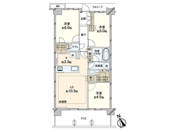 ヴィークコート蕨南町桜並木 間取図(平面図) ヴィークコート蕨南町桜並木 間取図(平面図)