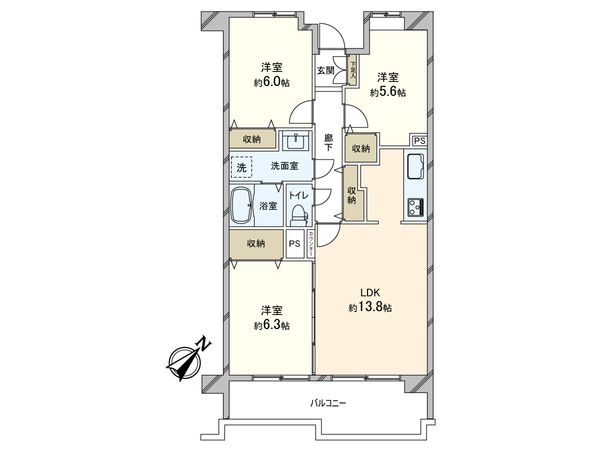 ベルググランデ蕨 間取図(平面図)