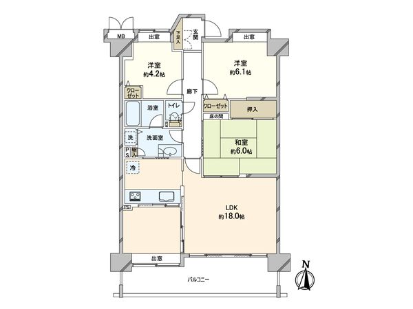 セントラルコート川口プレサージュ 間取図(平面図)