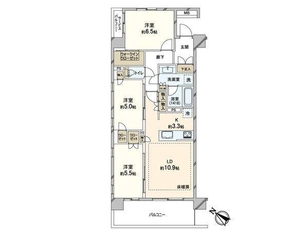 レーベン北戸田SOLID 間取図(平面図) レーベン北戸田SOLID 間取図(平面図)