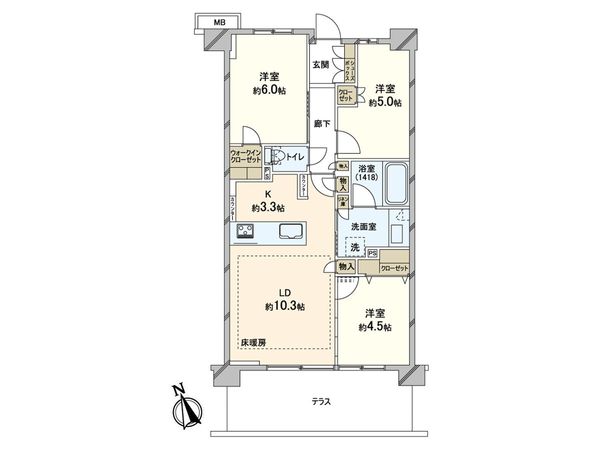 ヴィークコート蕨南町桜並木 間取図(平面図) ヴィークコート蕨南町桜並木 間取図(平面図)