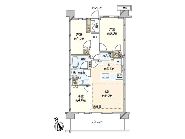 ヴィークコート蕨南町桜並木 間取図(平面図) ヴィークコート蕨南町桜並木 間取図(平面図)